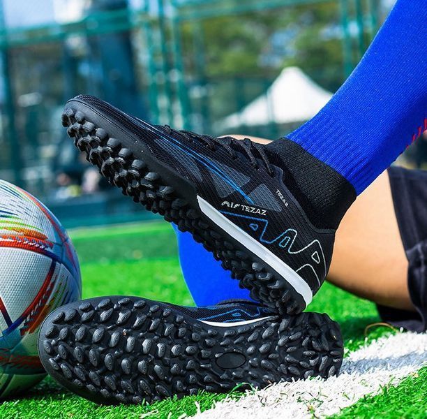 Футбольні сороконіжки Tezaz Turf Ground чорний (2022) 2022 фото